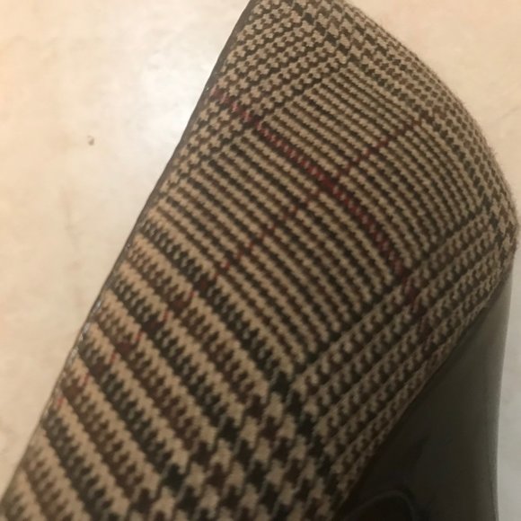 Unlisted Brown Plaid Peep-Toe Pump - Size 7 - Picture 5 of 6
